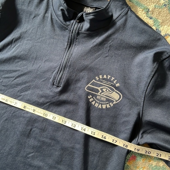 NFL Seattle Seahawks Men’s 1/4 Zip Pullover Long Sleeve - Size Medium - Picture 7 of 8